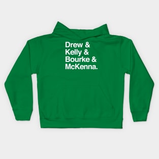 The Dubliners / Classic Line-Up Names List Kids Hoodie